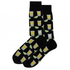 HotSox Tequila Shots Socks, Black, 1 Pair, Men Shoe 6-12.5