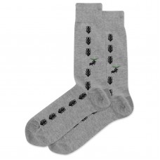 HotSox Ants Socks, Grey Heather, 1 Pair, Men Shoe 6-12.5