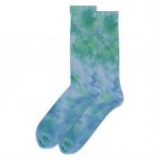 HotSox Tie Dye Socks, Blue, 1 Pair, Men Shoe 6-12.5