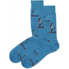 HotSox Scooter Socks, Teal , 1 Pair, Men Shoe 6-12.5