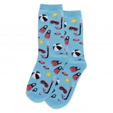 HotSox Snorkel Kids Socks, Aqua, 1 Pair, Small/Medium