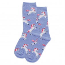 HotSox Unicorn Kids Socks, Periwinkle, 1 Pair, Large/X-Large