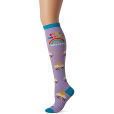 K. Bell F'Ing Ray Of Sunshine Kh Socks 1 Pair, Purple, Womens Sock Size 9-11/Shoe Size 4-10