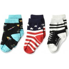 K. Bell High Top 3Pk Infant Crew Socks 1 Pair, Black, Infant's Size: 12-24 Months