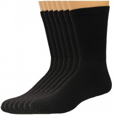 Lee Men's Full Cushioned Crew Socks 11 Pair, Black, Men's 6-12