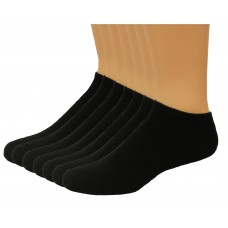 Lee Men's No Show Sport Socks 7 Pair, Black, Men's 6-12