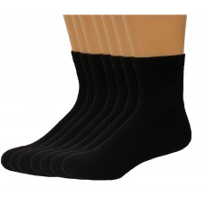 Lee Men's Quarter Sport Socks 7 Pair, Black, Men's 6-12