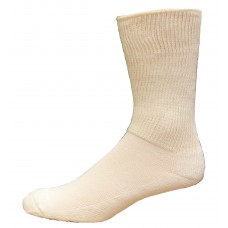 Medipeds Coolmax Cotton Half Cushion Extra Wide Quarter Socks 2 Pair, White, M13-15