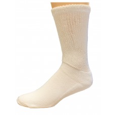 Medipeds Half Cushion Heavy Seamless Socks 1 Pair, White, W7-10