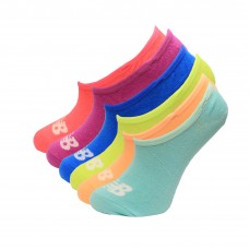 New Balance Liner Socks, Assort, (L) Ladies 10-13.5/Mens 8.5-12.5, 6 Pair