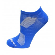 New Balance Lightweight Running No Show Socks, Vision Blue, (M) Ladies 6-10/Mens 6-8.5, 1 Pair