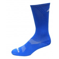 New Balance Lightweight Running Crew Socks, Vision Blue, (M) Ladies 6-10/Mens 6-8.5, 1 Pair