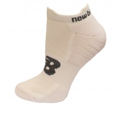 New Balance Strategic Cushion Running Low Cut W/ Tab Socks, White, (S) Ladies 4-6, 3 Pair