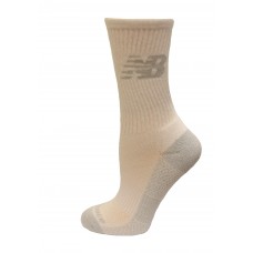 New Balance Cooling Cushion Performance Crew Socks, White, (L) Ladies 10-13.5/Mens 8.5-12.5, 2 Pair