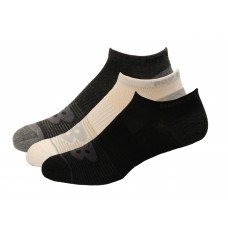 New Balance No Show Flatknit Socks, Black Multi, (M) Ladies 6-10/Mens 6-8.5, 6 Pair