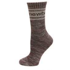 New Balance Lifestyle Mid Crew Socks, Garnet, (L) Ladies 10-13.5/Mens 8.5-12.5, 2 Pair