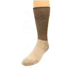 RealTree Cupron Antimicrobial Boot Socks, 1 Pair, Large (M 9-13), Brown