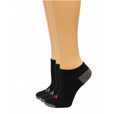 RealTree Ladies No Show Socks, 3 Pair, Medium (W 6-9), Black