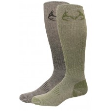 RealTree Elimishield Tall Boot Socks, 2 Pair, Large (M 9-13), Assorted