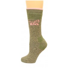 RealTree Ladies Heavy Wool Blend Boot Socks, 1 Pair, Medium (W 6-9), Olive