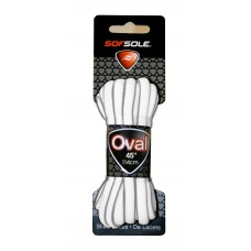 Sof Sole Oval Piped - Dog Bone, White / Silver, 45 Inch