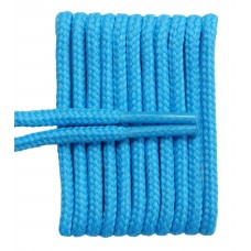 FeetPeople High Quality Round Laces For Boots And Shoes, Carolina Blue