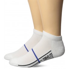 Top Flite Half Cushion Low Cut Socks, White, (L) W 9-12 / M 9-13, 2 Pair