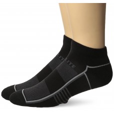 Top Flite Half Cushion Low Cut Socks, Black, (L) W 9-12 / M 9-13, 2 Pair
