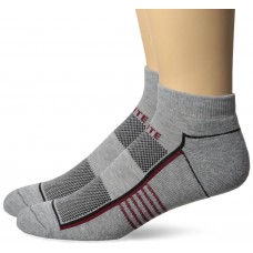 Top Flite Half Cushion Low Cut Socks, Heather Grey, (L) W 9-12 / M 9-13, 2 Pair