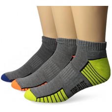 Top Flite Low Cut Socks, Dk Grey, (L) W 9-12 / M 9-13, 3 Pair