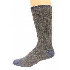 Wise Blend Men's Marl Boot Socks, 1 Pair, Grey, Medium, Shoe Size M 9-13