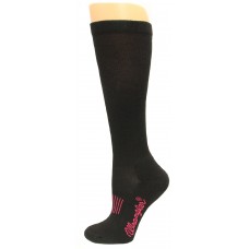 Wrangler Ladies Western Boot Sock 1 Pair, Black, W 7.5-9.5