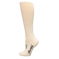 Wrangler Men's Western Boot Sock 1 Pair, White, M 8.5-10.5