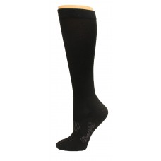 Wrangler Men's Western Boot Sock 1 Pair, Black, M 8.5-10.5