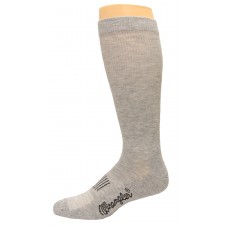 Wrangler Men's Western Boot Sock 1 Pair, Grey, M 6-8